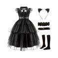 thumbnail image 3 of Disfraz Y Accesorios De Cosplay De Bruja De Halloween, Vestido De Línea A Para Niña, Ropa Para Niños Para Navidad, Fiesta De Halloween, Actuación De Cumpleaños, Como Regalo, 3 of 4