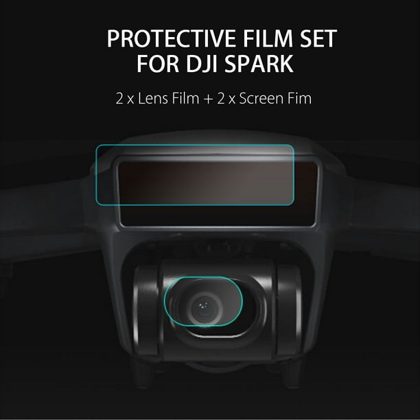 4Pcs/set HD Lentille et Drone Corps Protecteur d'Écran Film Kit de Protection pour Étincelle DJI