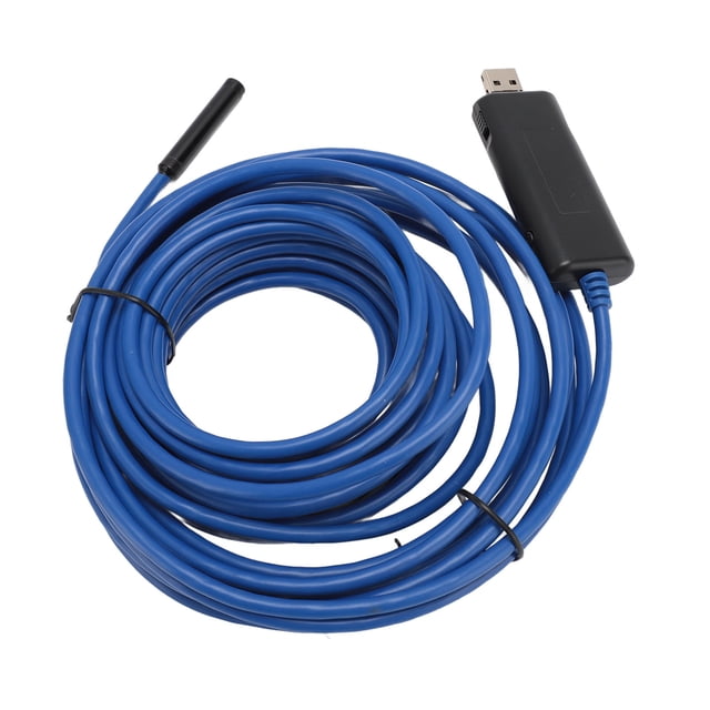 WiFi Borescope for Automotive Inspection, 720P Industrial Endoscope with 6 LEDs Semi Rigid Flexible IP67 Waterproof for for OS Phone for Car Engine