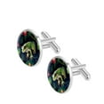 thumbnail image 2 of Frog Elegant Men's Cufflinks for Formal Attire, Crafted in Stainless Steel for Sophisticated Look, for Business Meetings and Special Occasions, 2 of 6