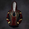 thumbnail image 5 of Spider Hero Zip Hoodie, Graphic Web Printed Long Sleeve Pocket Outerwear Apparel for Men Women Cosplay Party, 5 of 7