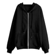 thumbnail image 5 of XXWXYD Kids Zip Up Hoodie Cozy Cotton-Polyester Sweatshirt Long Sleeve Jacket with Pockets Winter Fall Outerwear, 5 of 6