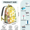 thumbnail image 5 of Colorful Spots Pattern Backpack for School,Cute School Bag,Schoolbag with Adjustable Shoulder Straps & Padded Back,16.9 Inch, 5 of 5