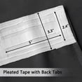thumbnail image 6 of Back Tab Curtains, 2-Panel Set Rod Pocket & Pinch Pleat Design Light-Filtering & Thermal Insulation Ideal for Living Room, Bedroom & Office Windows, 6 of 9