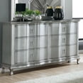 thumbnail image 6 of Furniture of America Langtry Adult Glam 6-Drawer Dresser, Silver, 6 of 8