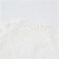 thumbnail image 7 of Sentuca Girls Cardigan Sweater, Long Sleeve Button Down Crewneck Sweater Kids Solid Embroidery Coat Size 9-10Y White, 7 of 7