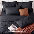 thumbnail image 6 of U by Bedsure Queen Comforter Set Black, Bed in a Bag Queen Size Bedding, 7 Pieces Pinch Pleat All Season Comforter with Sheets, Pillowcases & Shams, 6 of 9