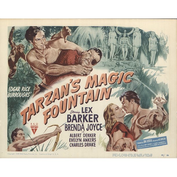 Tarzanaƒae A A Aƒa A A A A A Aƒa A A A A A S Magic Fountain 1949 Inch By 30 Inch Laminated Poster With Bright Colors And Vivid Imagery Fits Perfectly In Many Attractive Frames Walmart Com Walmart Com