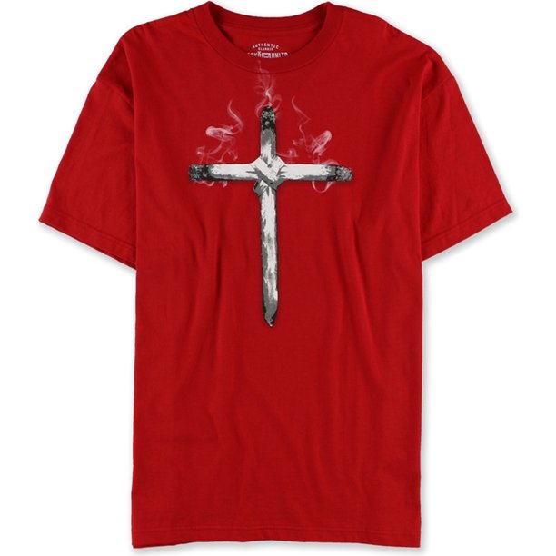 Camiseta gráfica At All Ends Ecko Unltd para hombre roja mediana