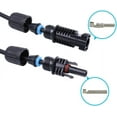 thumbnail image 5 of Renogy 20FT 12AWG Solar Panel Female and Male Connectors, Extension Cables-Pair, 1 Pair 20' 12 Gauge Red and Black Extension Cables-Pair 20FT 12AWG, 5 of 6