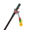 thumbnail image 2 of Eoperou Beads Flower Decor Tassel Hair Stick Vintage Wood Chinese Hair Chopstick Hair Accessories, 2 of 8