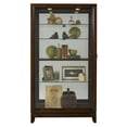 thumbnail image 5 of Pulaski Curios 5 Shelf Curio Cabinet with Sliding Door in Deep Brown, 5 of 9