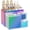Rainbow, variant on Clear Acrylic Face Towel Holder with 3 Drawers, All-in-One Bathroom Vanity Organizer for Disposable Face Towels, Cotton Pads, Swabs and Skincare Tools