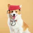 thumbnail image 3 of Gorra de béisbol decorativa con visera para perro cachorro (roja, S), 3 of 7