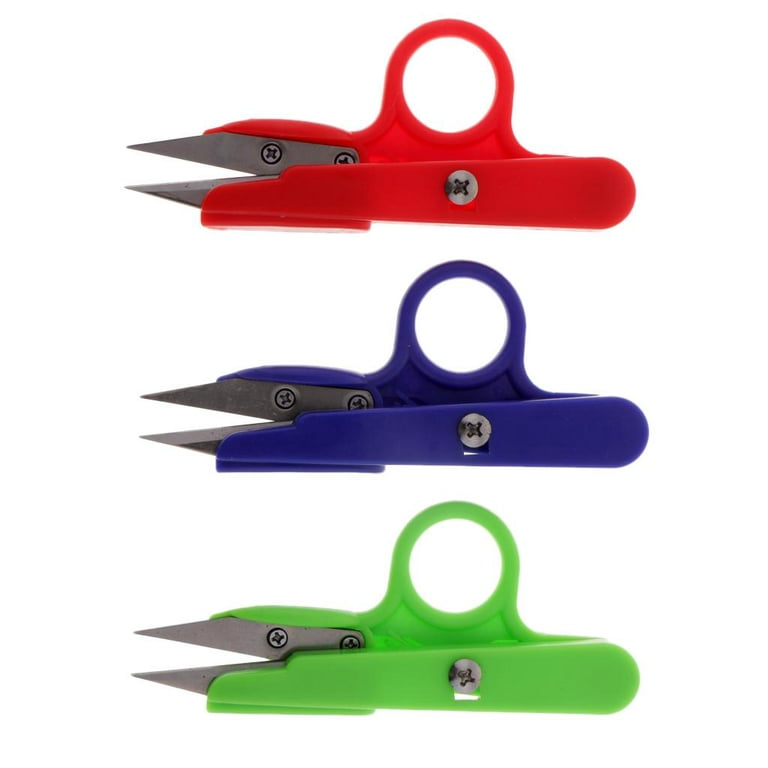 3x Thread Scissors with Finger / Thread Scissors / Small Sewing Scissors /  Mini 
