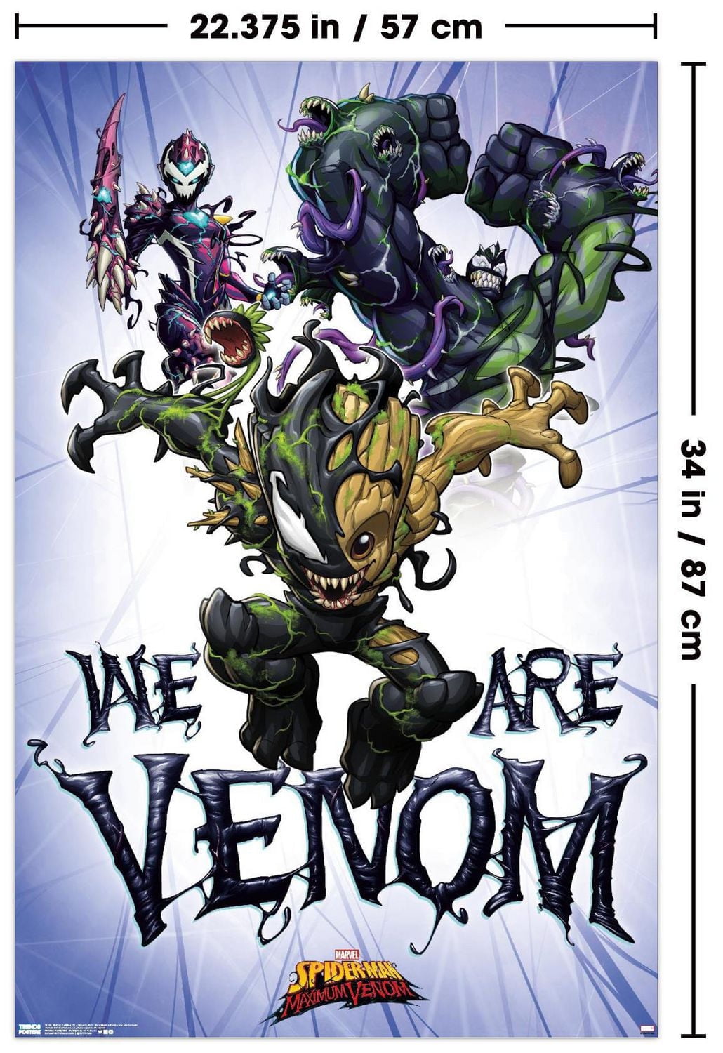 Marvel Comics TV - Spider- Man: Maximum Venom - We Are Venom Wall Poster, 22.375" x 34"
