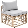 thumbnail image 6 of Glavbiku 6 Seater Outdoor Wicker Furniture Set,All-Weather Rattan Sectional Sofa for Garden,Gray, 6 of 14