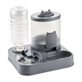 thumbnail image 2 of Automatic Pet Feeder and Water Dispenser Combo for Cats and Small Dogs with Raised Neck Bowl, Large Capacity, Spill-Proof Base, Plastic, Multiple Colors, 2 of 6