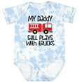 thumbnail image 3 of Inktastic Firefighter Daddy Plays with Trucks Boys or Girls Baby Bodysuit, 3 of 5