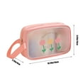 thumbnail image 3 of FAMTKT Clear Makeup Bag Transparent Cosmetic Storage Bag Travel Organizer, Clear Toiletry Bag for Women Cosmetic Case Makeup Organizer Zipper Pouch for Travel Accessories on Clearance, 3 of 6