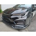 thumbnail image 4 of Ikon Motorsports Front Bumper Lip Compatible With 2020-2024 Toyota Corolla SE XSE 4-Door Sedan Carbon Fiber Print 3PC PP Polypropylene IKON Style Front Lip Lower Chin Spoiler Splitter, 4 of 9
