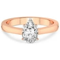 thumbnail image 4 of 4 Carat IGI Certified Pear Shape Lab Grown Diamond Engagement Ring | 14K Rose Gold | Elsa Hidden Accents Solitaire Diamond Ring | FG-VS1-VS2 Quality Friendly Diamonds, 4 of 5