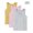 Multicolor-6, variant on Girls Cotton Tank Tops 3-Pack Sleeveless Undershirts Crew Neck Tagless 100% Cotton Multicolor Size 90-160,Size 12-13 T