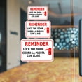 thumbnail image 4 of Classic Framed Plus Friendly Reminder: Lock the door / Cierra la puerta con llave Door or Wall Sign | Business & Warehouse Signage - Medium, 4 of 8