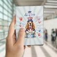 thumbnail image 4 of Happy 4th of July Patriotic Basset Hound Marching Band Uniform Balloons Fireworks Travel Passport Wallet Bassets Dog Breed Lovers Gifts Idea PU Leather Passport Holder Cover - 13009, 4 of 5