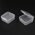 thumbnail image 2 of 60 Pieces Mini Plastic Clear Storage Box for Collecting Small Items, Beads, Jewelry, Business Cards, 2 of 10