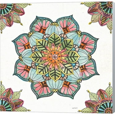 Great Art Now Mandala Morning V by Anne Tavoletti Canvas Wall Art