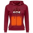 thumbnail image 5 of Fiaer Christmas Thermal Hoodie for Women Temperature Control Xmas Sweatshirt Oversized Heated Warm Long Sleeve Funny Graphic Hooded Tops XL, 5 of 9