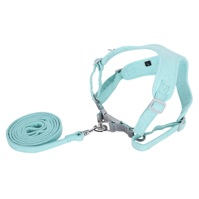 Arnés para perros Bling Bling kit de cuerda de tracción Sin tirones chaleco ajustable reflectante verde menta XXS