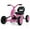 Pink, variant on Gymax Go Kart for Kids 4 Wheel Toddler Ride On Pedal Car w/ Steering Handlebars Pink