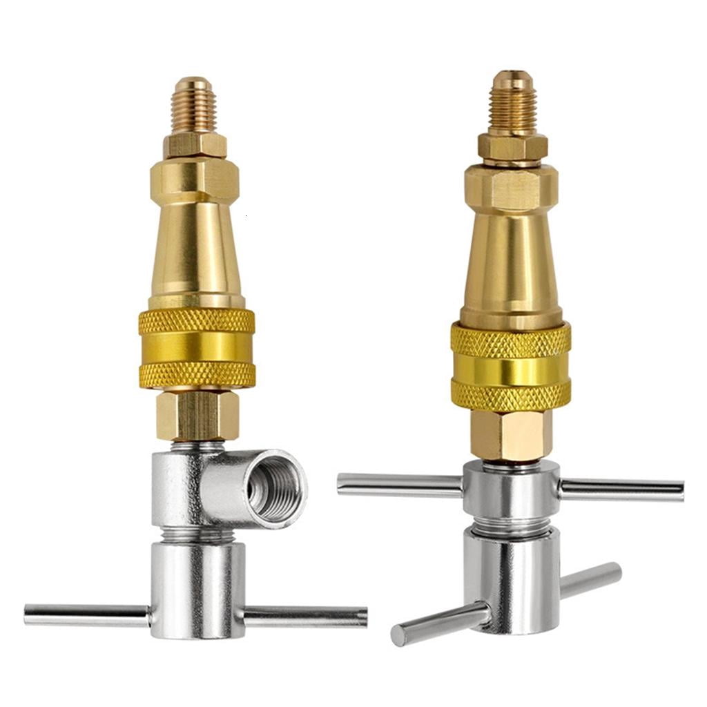 Ywmsfl Universals Refrigerator Refrigerants Filling Quick Connection Tool 1/4inch Refrigerator Quick Coupling Parts Easy to Ins