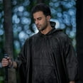 thumbnail image 3 of 3-in-1 Poncho Multi-Functional Waterproof Adult Outdoor Poncho Cape-Poncho,Paras, 3 of 5