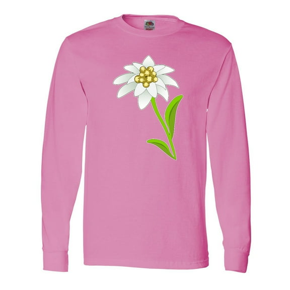 Inktastic Edelweiss- flower Long Sleeve T-Shirt