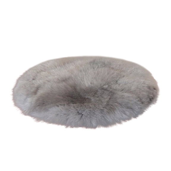 Wovilon Soft Artificial Sheepskin Rug Chair Cover Artificial Wool Warm Hairy Carpet Seat Fluffy Faux Area Rug Round Shaped Rug Fluffy Room Carpet For Home Living Room Sofa Floor Bedroom