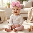 thumbnail image 2 of Baby Girls Turban Hats With Bow Caps Bonnets Headwraps For Toddlers Kids Bucket Hat UPF50+ Summer Sun Protection Beach Cap Cotton Kids Sun Hat for Boys Girls Outdoor, 2 of 4