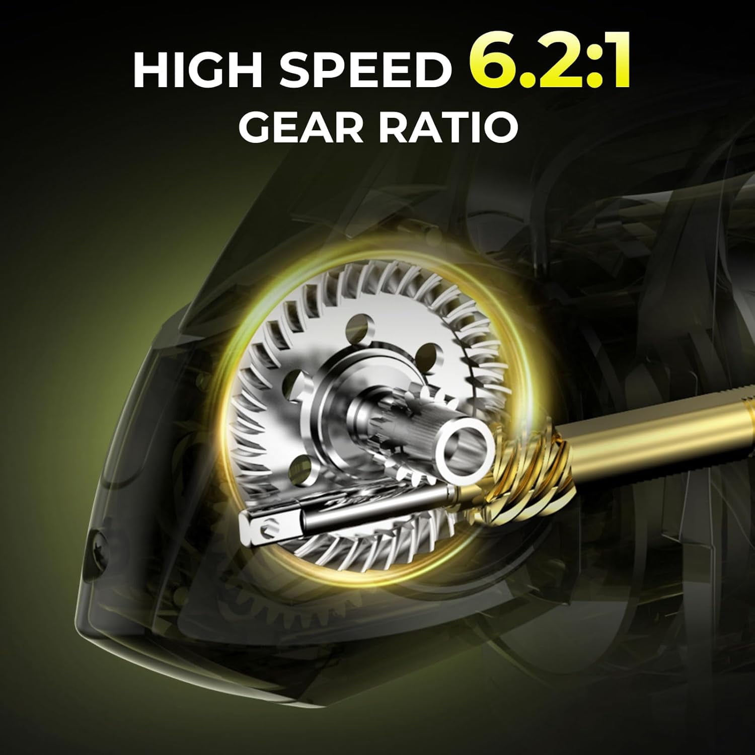 KastKing Spinning Reel –6.2:1 Gear Ratios, Carbon Fiber Drag 33–39.5LB, 10+1 - SharkyX-Gold-3000