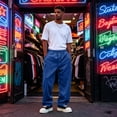 thumbnail image 6 of Uwinwear Baggy Sweatpants Men Casual Drawstring Waist,Elastic Waist Trousers Straight Leg Sweat Pants for Mens Loose Fit Joggers Sweatpants with Pockets,Royal Blue,S, 6 of 6