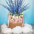 thumbnail image 5 of NOGIS 5Pcs Long Stem Jasmine Flowers Artificial, 29.5"/75cm Tall Fake Flower Bouquet, Artificial Pussy Willow Branches for Home Office Wedding Party DIY Floral Art Winter Decor (Blue), 5 of 7