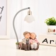 thumbnail image 2 of Valentine's Day Sweet Lovers Together Forever Decoration Gift with Lamp Design Romantic Ornament for Home Desktop Decor Anniversary Wedding Resin Hand-Painted Figure, 2 of 3