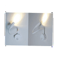 thumbnail image 4 of 3W Wall Mounted Reading Light Flexible Gooseneck LED Sconce Lamp for Bedroom, Office, Workbench, Studio Reading Lamp, 4 of 8