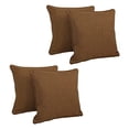 thumbnail image 2 of Blazing Needles Indoor/Outdoor Square Corded Throw Pillow, 18", Mocha 4 Count, 2 of 2