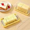 thumbnail image 4 of CHENGSI for Premium Cheese Container Butter Box with Locking Lid - Stainless Steel Cutting Grid for 220g Blocks - Refrigerator Storage & Outdoor Use - Easy Slice & Serve, 4 of 9