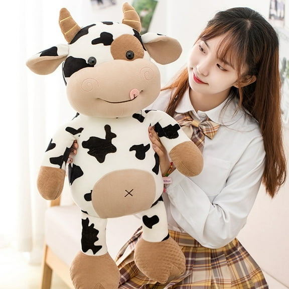 Gyouwnl Cute Stuffed Animals Doll, 12" Soft Plush Cow Toy Gifts for Kids, Toddler, Birthday, Valentines, Christmas