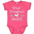 thumbnail image 3 of Inktastic Great Grandmas Favorite Heart Great Grandchild Boys or Girls Baby Bodysuit, 3 of 5