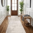thumbnail image 4 of Hallway 3x8 Washable Runner Rug: Abstract Stain Resistant Entryway Kitchen Area Rugs Farmhouse Soft Bathroom Bedroom Print Floor Mat Thin Non-slip Indoor Carpet For Living Room Laudry(3x8 Beige/cream, 4 of 8