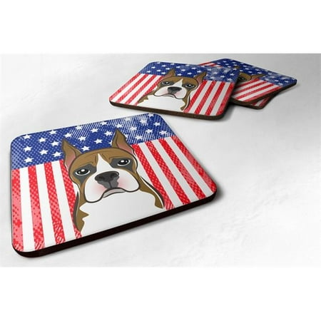 

American Flag & Boxer Foam Coaster Set of 4